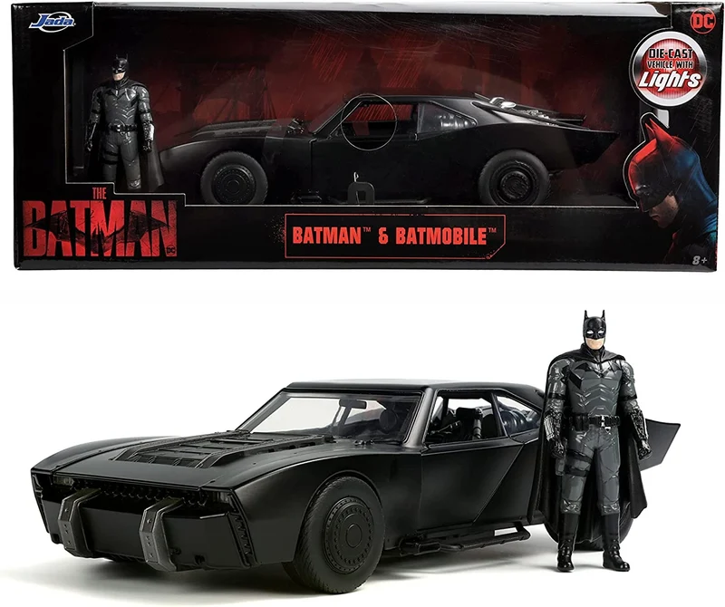 Batmobile 2022 with Batman Figure 1:18