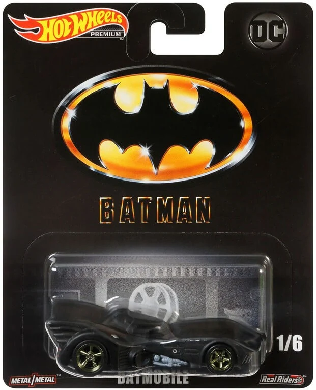 Batmobile 1989 "Batman Real Riders" 1/6 Hotwheels 1:64