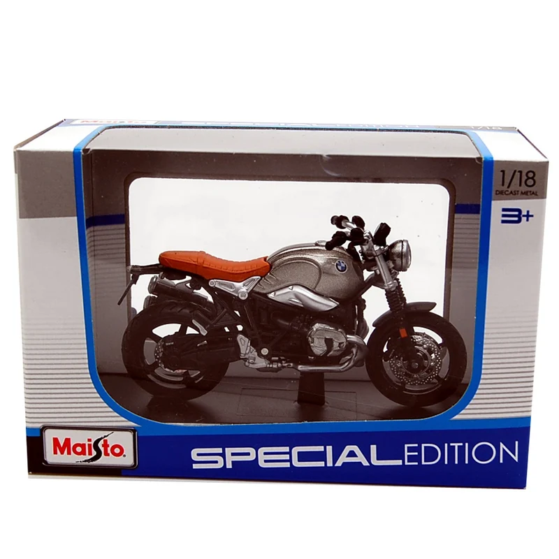 BMW R Nine T Scrambler Silver 1:18