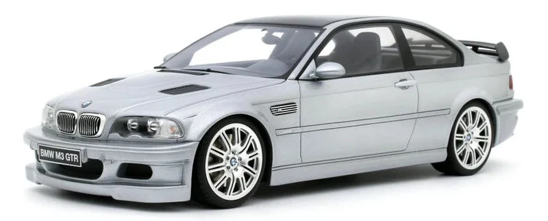 BMW M3 E46 M3 GTR Coupè 2001 Street Titan Silver Metallic 1:18
