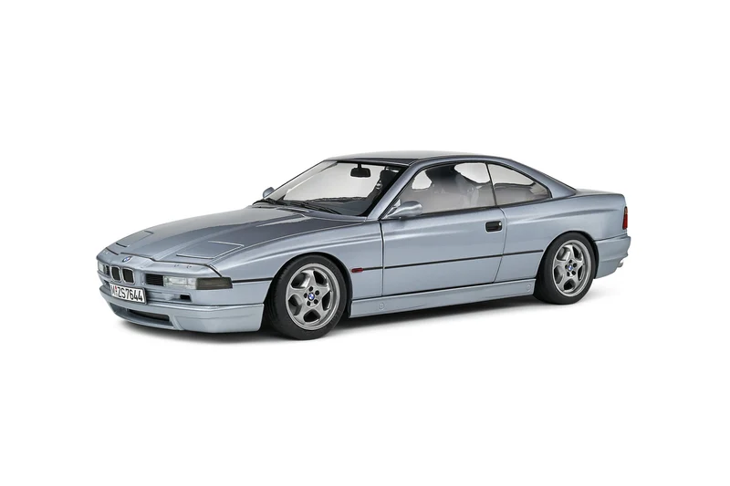 BMW 850 (E31) CSI 1992 Arctic Silver Metallic 1:18