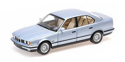 BMW 535i 1988 light blue metallic 1:18