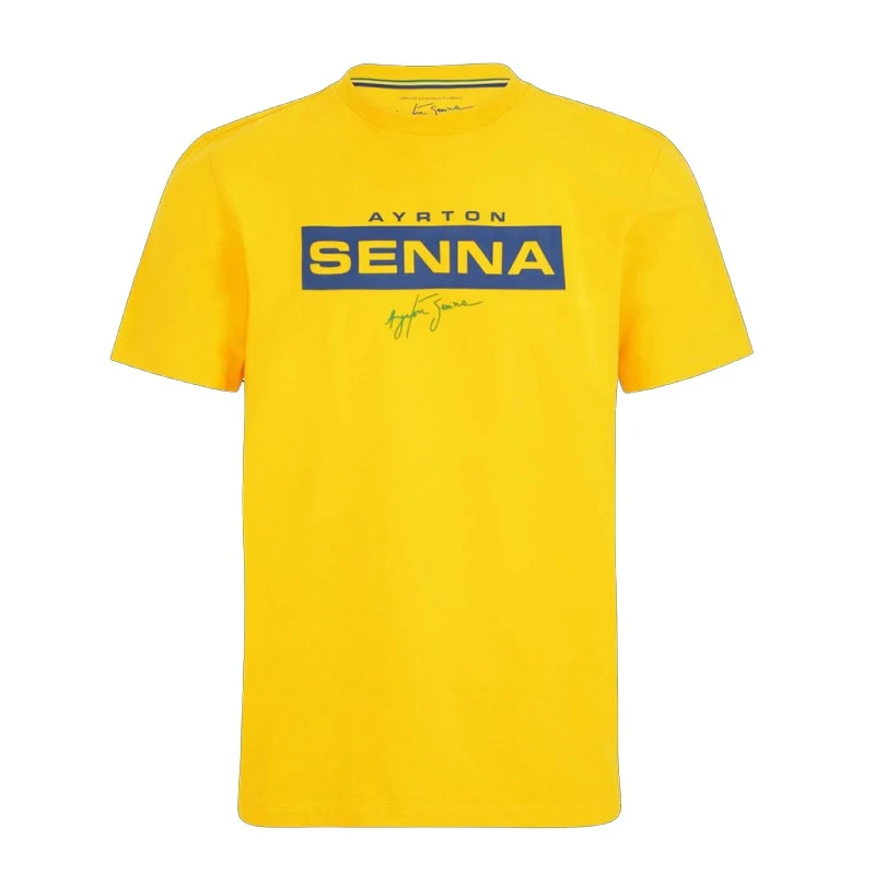 Ayrton Senna T-shirt F1 Yellow Official