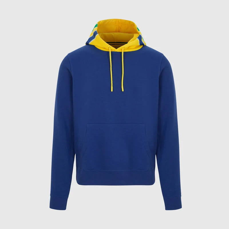 Ayrton Senna Stripe Hoodie Felpa