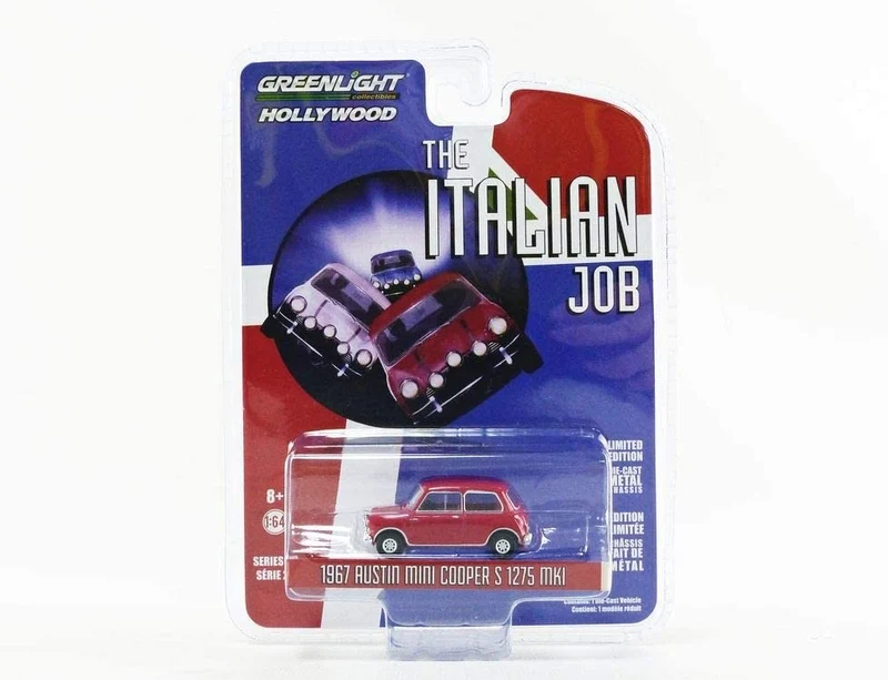 Austin Mini Cooper S 1275 Red Mkl 1967 "The Italian Job 1969" 1:64