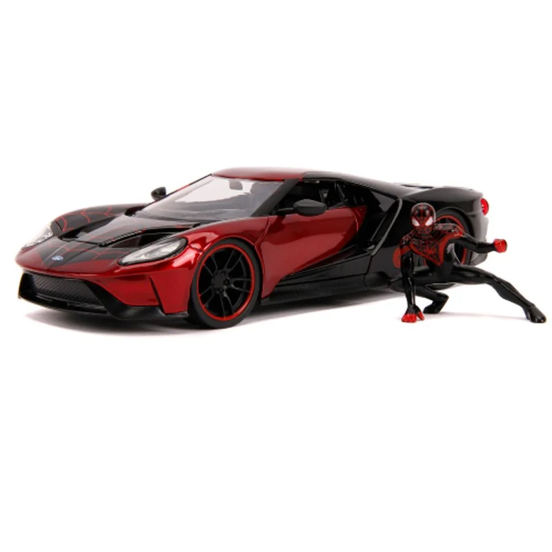 Ford GT 2017 "Spider Man BK" Miles Morales con personaggio 1:24