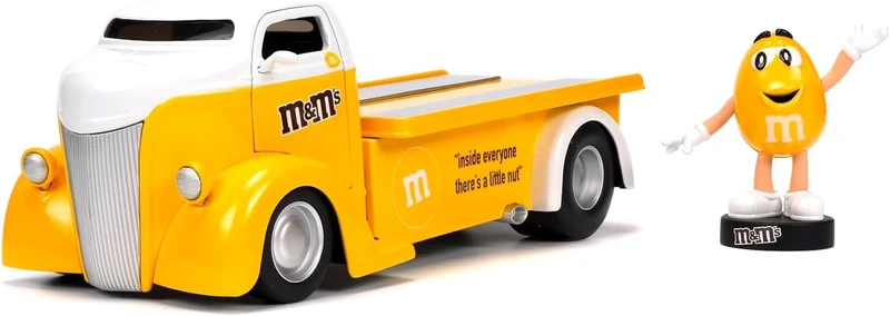 Ford COE Flatbed 1947 with M&M's Yellow figure 1:24