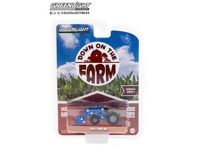 Ford 8N 1952 Trattore con Pala "Down in The Farm" Blu 1:64