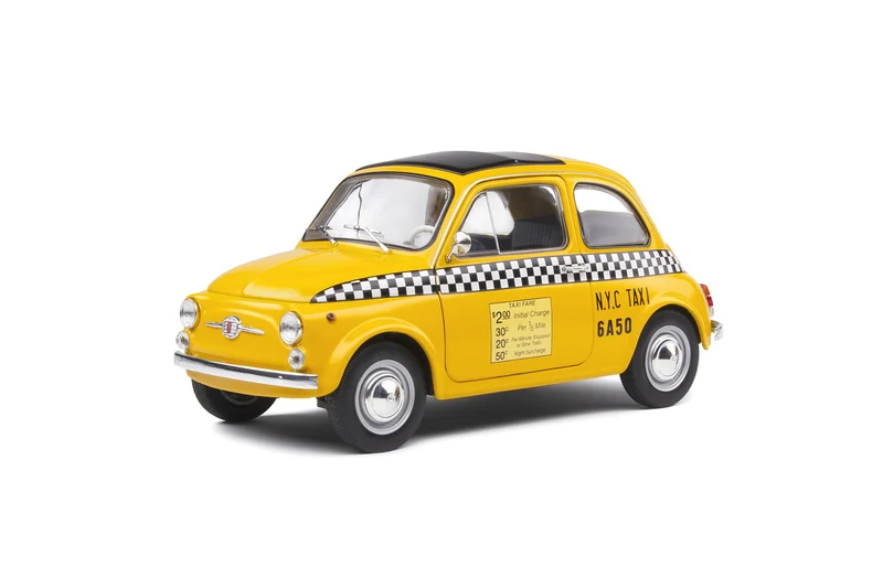 Fiat 500 1965 Taxi NYC Giallo 1:18