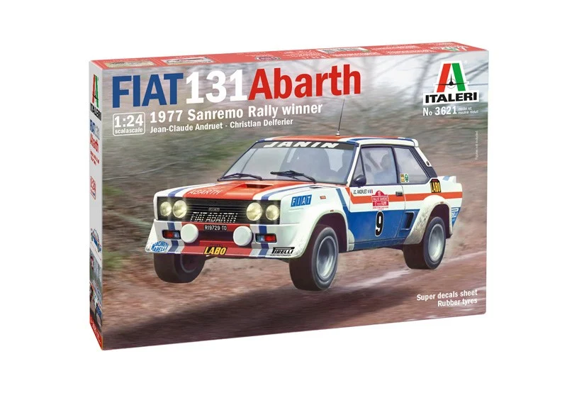 Fiat 131 Abarth 1977 Sanremo Rally Winner Rally Kit 1:24