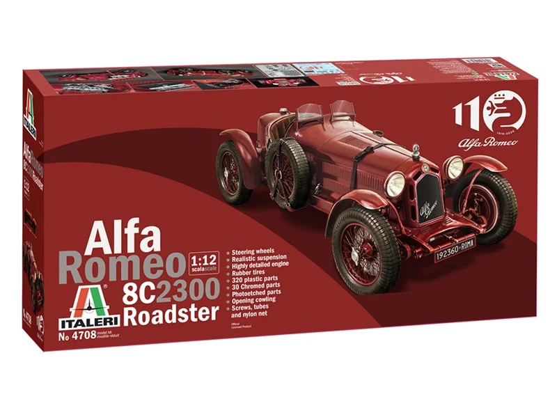 Alfa Romeo 8C 2300 1931-1933 Roadster Kit 1:12