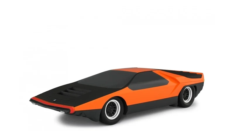 Alfa Romeo 33 Bertone Carabo 1967 2° Maquette di stile Arancione 1:18