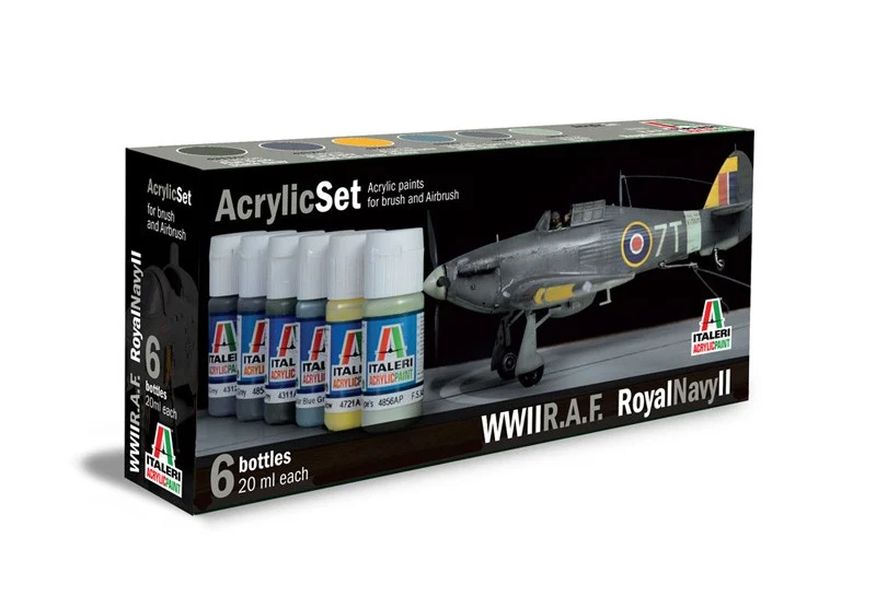 Acrylic Set R.A.F. Royal Navy II 6pz