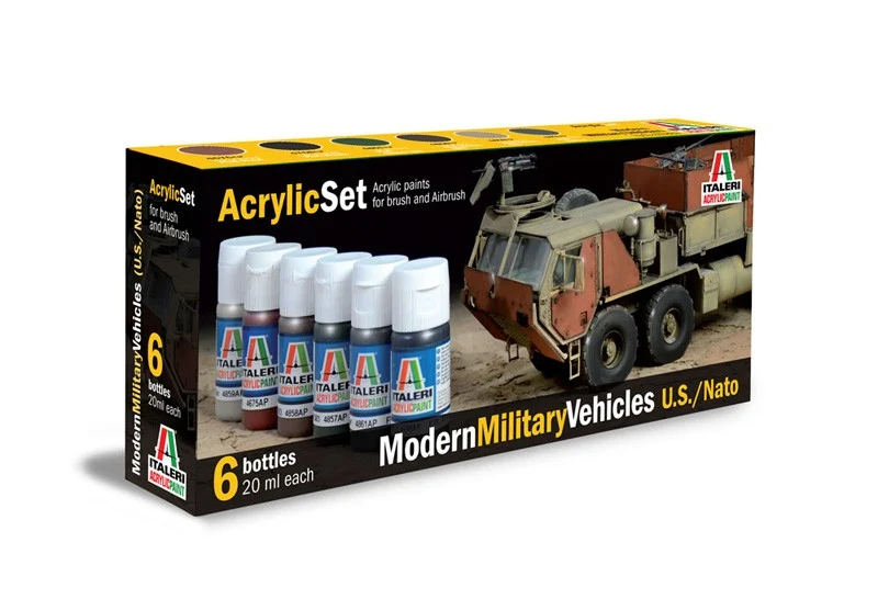 Acrylic Set Modern Military Vehicles U.S./NATO 6pz