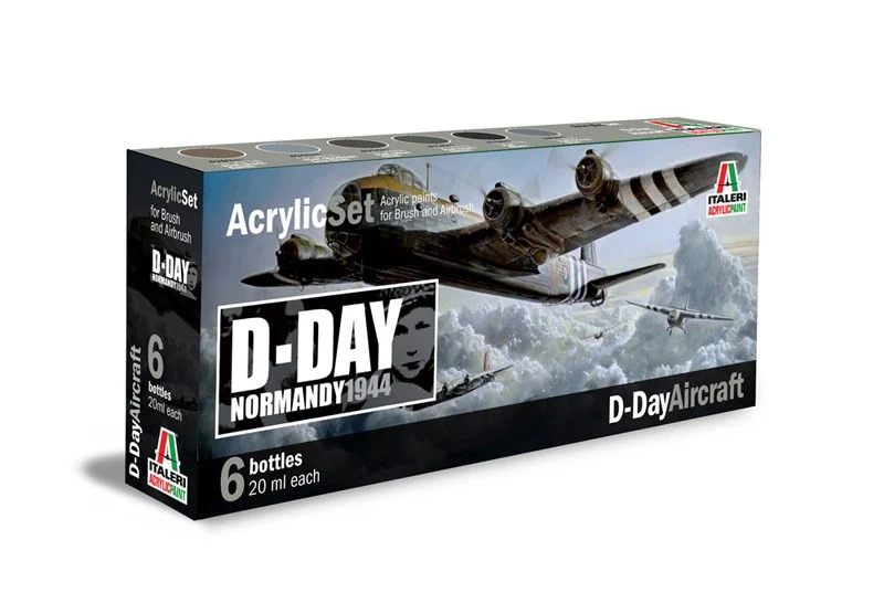 Acrylic Set D-DAY Aircraft 6pz