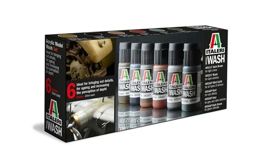 Acrylic Model Wash Set 6pz