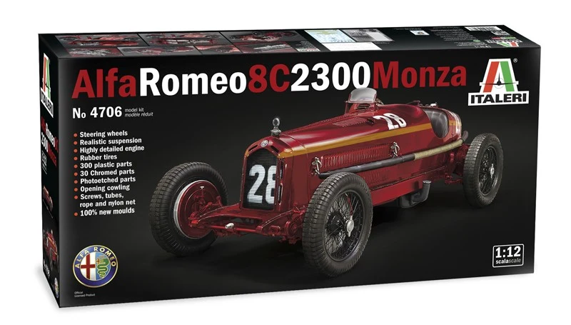 ALFA ROMEO 8C 2300 Monza Tazio Nuvolari Kit 1:12