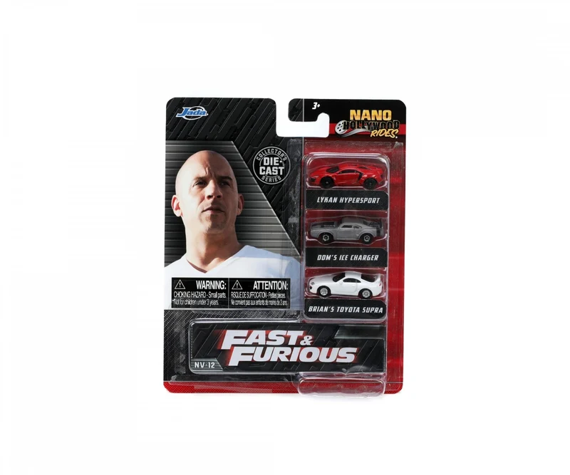 "Fast & The Furious" Nano "Cars Wave 4" 3pz pack 1:65