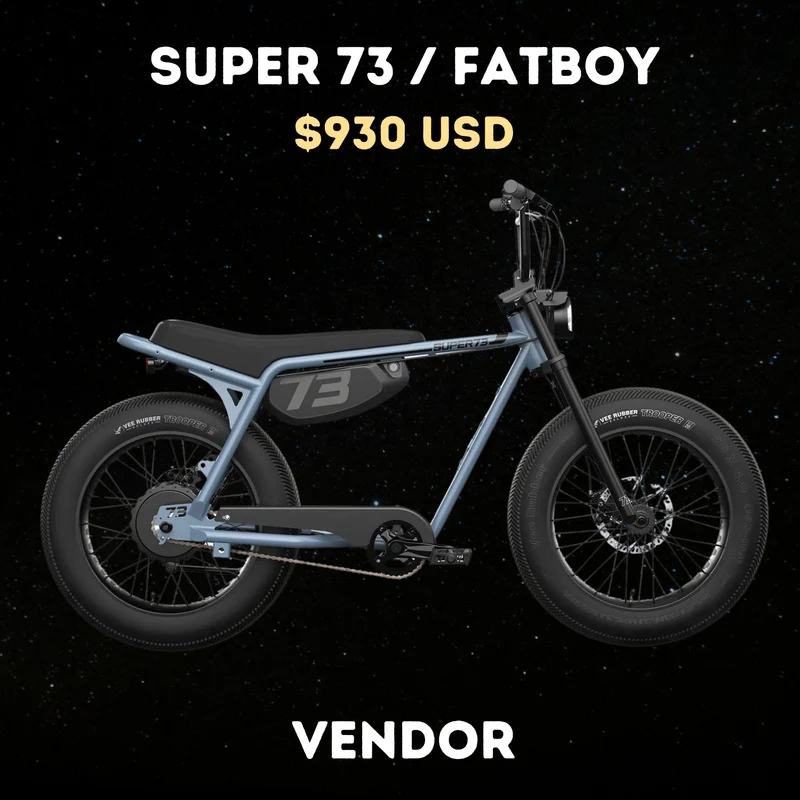 Super 73 Style Fat Tyre Supplier