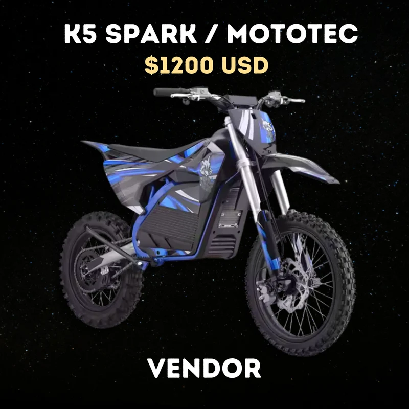 K5 Spark and Mototec Supplier - 100% Authentic