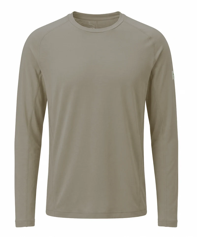 ALBION ZOA SUN SHIELD LONG SLEEVE T-SHIRT MENS - FLINT