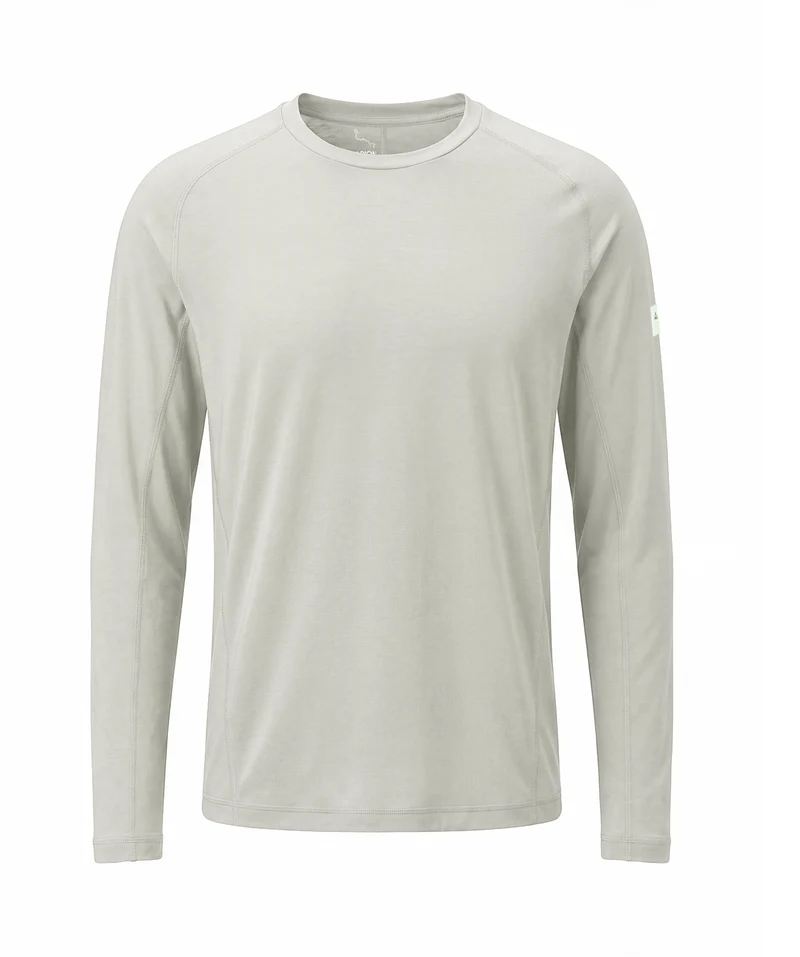 ALBION ZOA SUN SHIELD LONG SLEEVE T-SHIRT MENS - CHALK