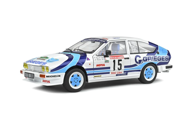 Alfa Romeo GTV6 4° Rallye des Garrigues 1986 Christian Rigollet - Michel Bathelot 1:18