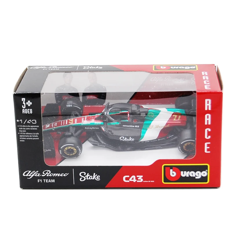 Alfa Romeo F1 Team Stake C43 F1 Italian GP 2023 Valtteri Bottas 1:43 no driver