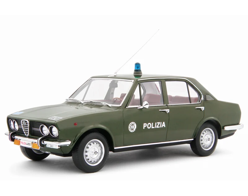 Alfa Romeo Alfetta 1.8 Polizia 1976 "Polizia Stradale" Verde Militare 1:18