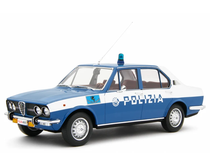 Alfa Romeo Alfetta 1.8 Polizia 1976 "Polizia Stradale" Blu Militare 1:18