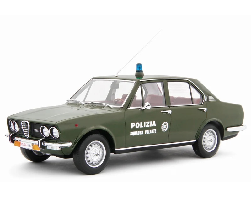 Alfa Romeo Alfetta 1.8 Polizia 1973 "Squadra Volante " Verde Militare 1:18