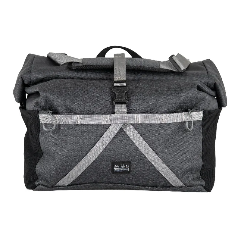 BROMPTON BOROUGH ROLL TOP BIKE BAG - 28L - DARK GREY