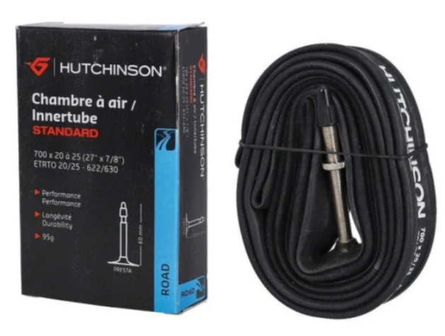 HUTCHINSON TUBE PRESTA VALVE 700 X 20/25C 60mm