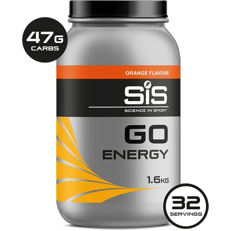 SIS GO Energy drink powder - 1.6 kg tub - orange
