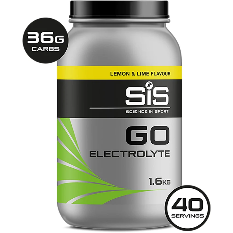 SIS GO Electrolyte drink powder - 1.6 kg tub - lemon and lime