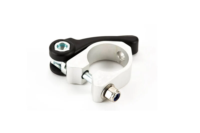 BROMPTON TELESCOPIC SEATPOST CLAMP BAND + QUICK RELEASE SILVER