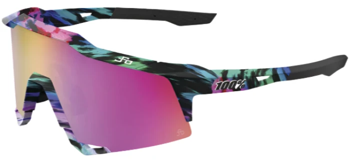 100% Speedcraft Sagan tie dye purple lens