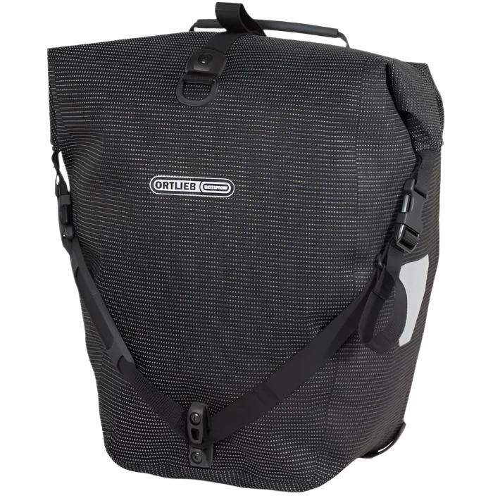 ORTLIEB BACK ROLLER CITY HI-VIS BLACK 20Ltr (single)