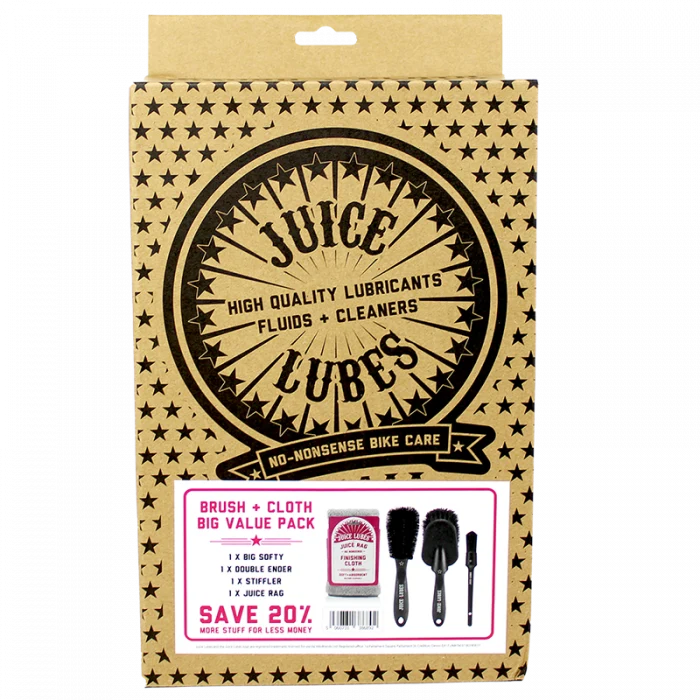 JUICE LUBES 3 X BRUSH & CLOTH PACK