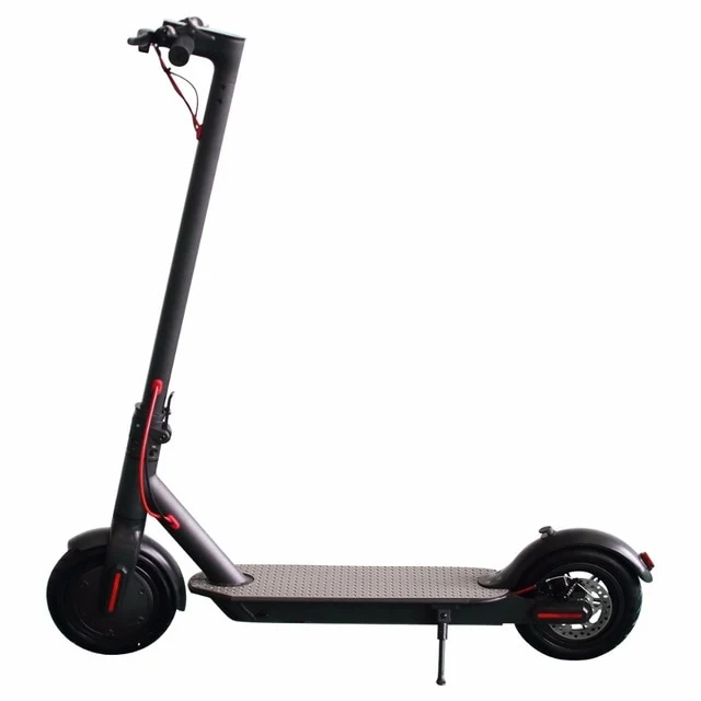RU DE 8.5 inch Two Wheels Electric Scooter Folding Smart Electric Longboard with LED light BL WH KV986 25Km/h