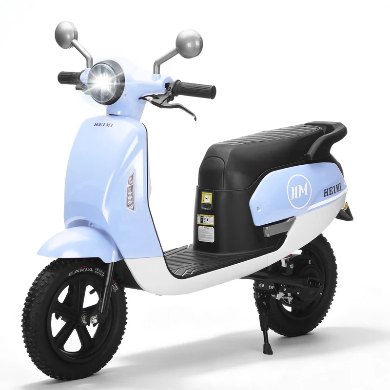 Track Seven 24V Ride on Motorcycle, 250W Ride-on Scooter Moped with Twist Throttle, LED Light, 12" Pneumatic Tires, Bluetooth, Max 10Mph, 24V Electric Motorcycle for Kids Girls Boys Aged 8-12, Rose