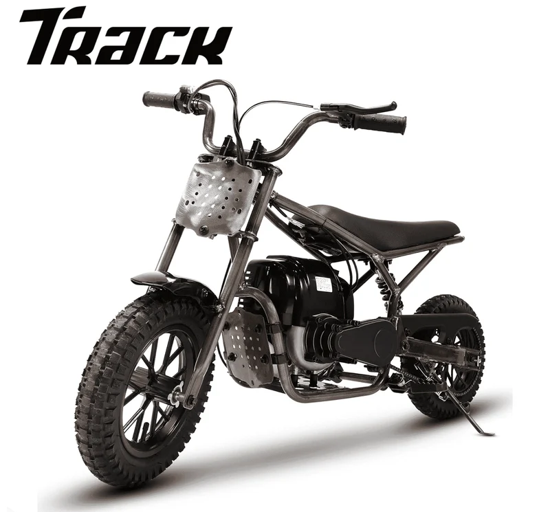 Track 7 37.7CC 4-Stroke Dirt Bike, Gas Powered, 1.36HP Off Road Trail Mini Bike with Heavy Duty Steel Frame, Rear Disc Brakes, Max Load 189 Lb & 15 MPH Top Speed, Bronze