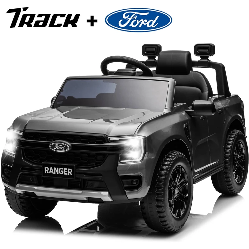 Track 7 12 V Licensed Ford Ranger Powered Ride-On Toy with Remote Control and Bluetooth Enabled