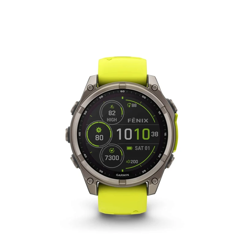 Fenix 8 Solar 47mm Titanium Jaune | Garmin