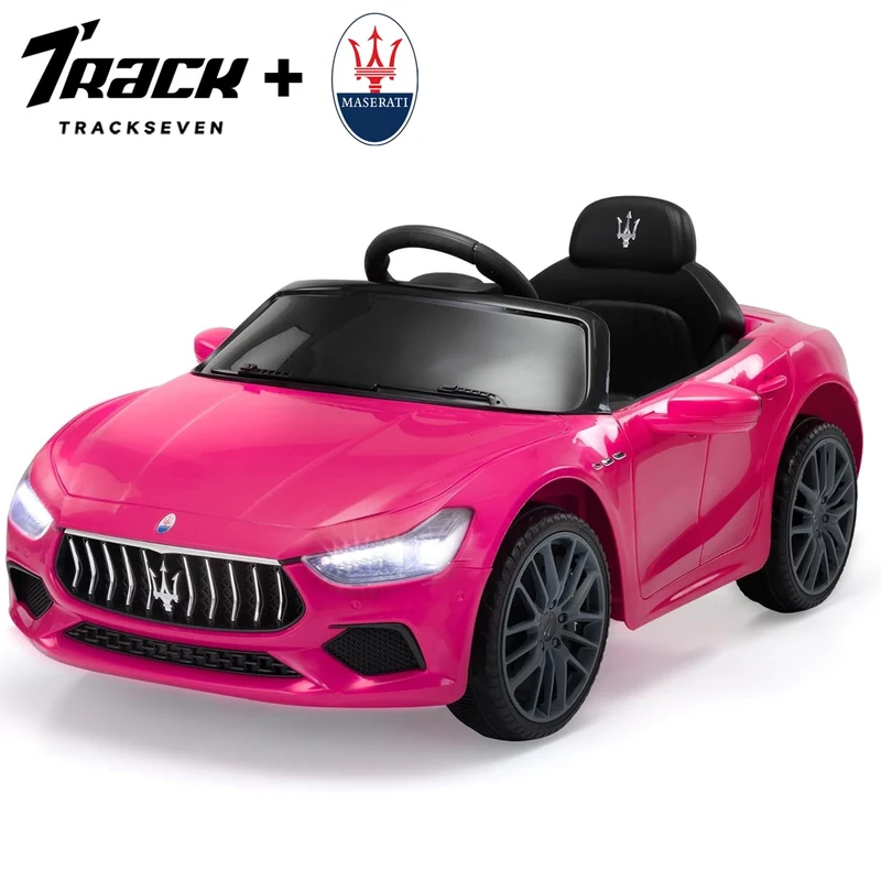 Track 7 12V Kids Ride on Car, Licensed Bentley Mulsanne Electric Car for Kids Age 3+, Remote, Music, Green