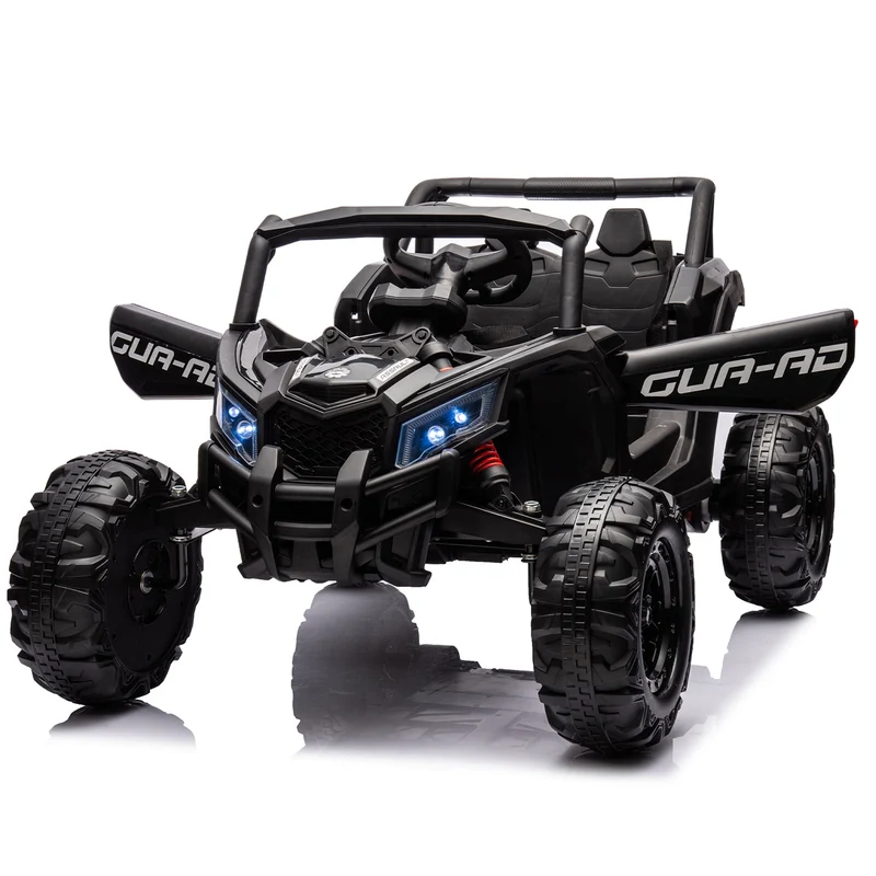 LISUEYNE 12V Kids Ride on UTV, Off-Road Truck, Electric Car for Boys Girls Age 3+, Kids Ride on Car with Remote Control, Music Player, Lights, Black
