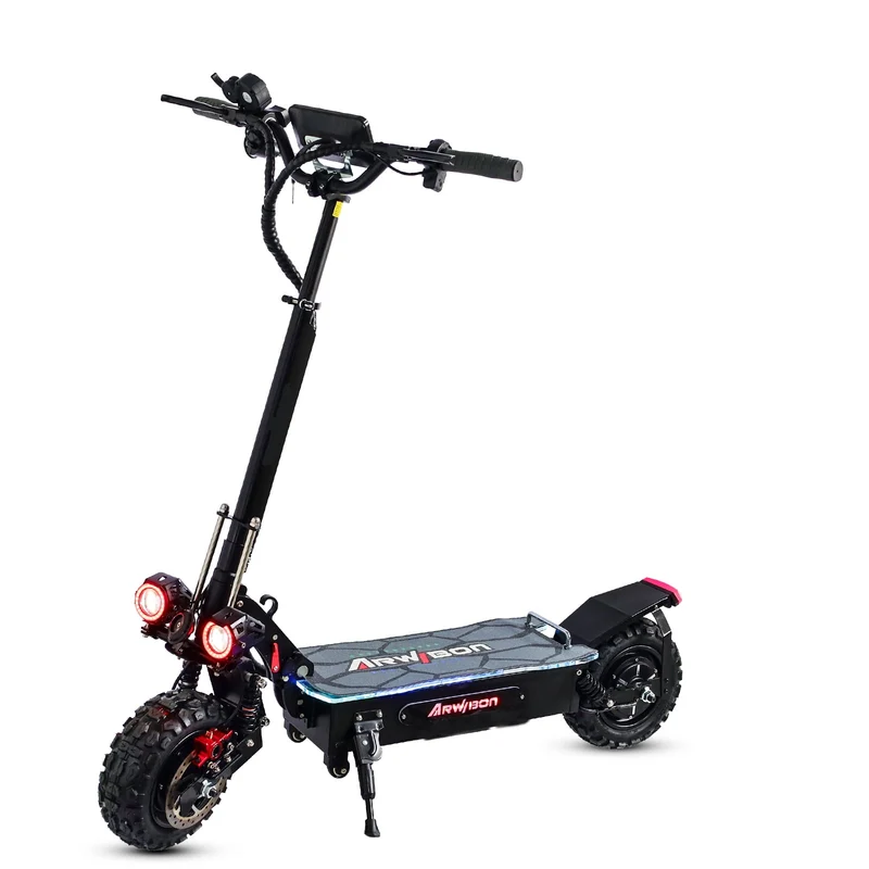 LISUEYNE Electric Scooter for Adults, Dual Drive 5600W Motors, Up to 40 MPH & 40 Miles, 60V/27AH Battery, 11" Off-Road Vacuum Tire, Dual Braking System & Dual Chargers, Q06Pro Electric Scooter