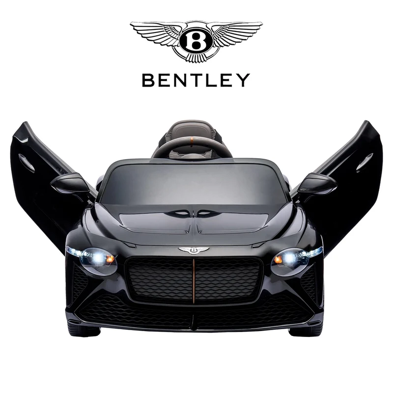 LISUEYNE Kids Ride on Car, 12V Licensed Bentley Mulsanne Electric Car for Kids Age 3+, Remote Control, Music, Black