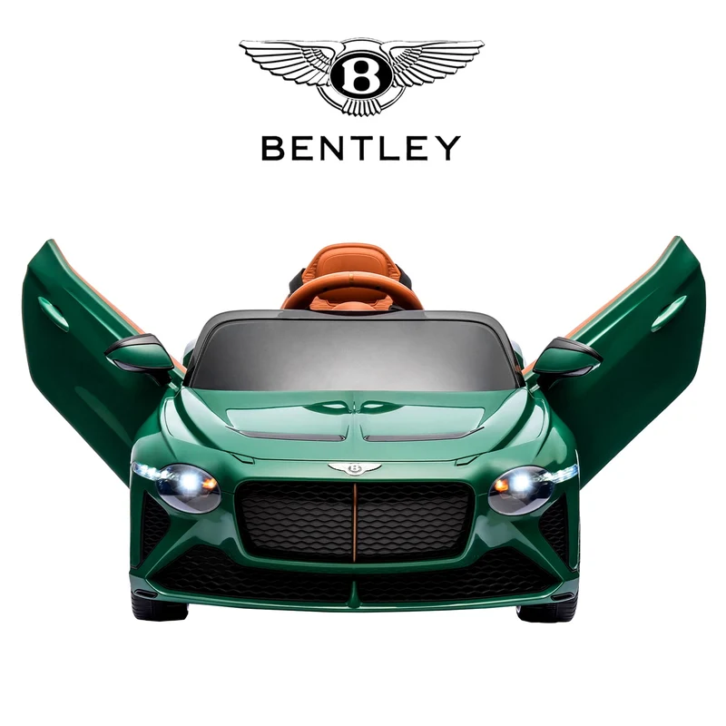 LISUEYNE Kids Ride on Car, 12V Licensed Bentley Mulsanne Electric Car for Kids Age 3+, Remote, Music, Green