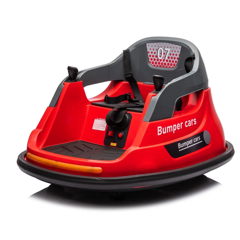 SUSIELADY 12V Ride on Bumper Car, with Remote Control, Bluetooth, Music, 5 Lighting Mode, 360°Spin, Max 3.1mph, for Kids Age 1.5-5